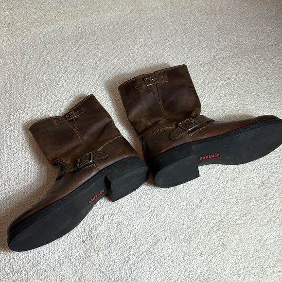 Durango-Mens Western Brown Engineer Boots-10 D - Picture 6 of 9
